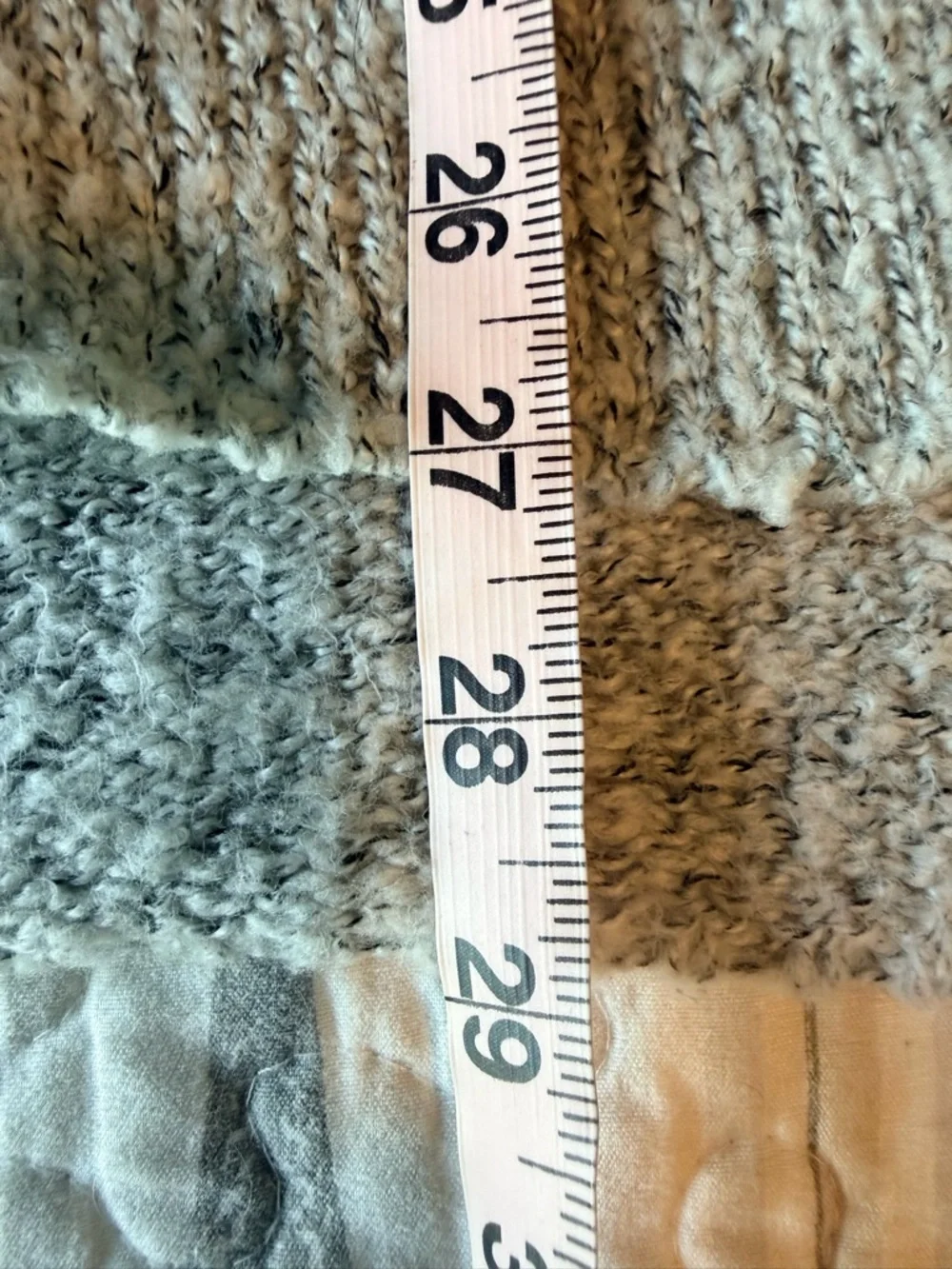 BB Dakota Chunky Knit Sweater Large Gray Oversized Cozy Slouchy Pullover Women